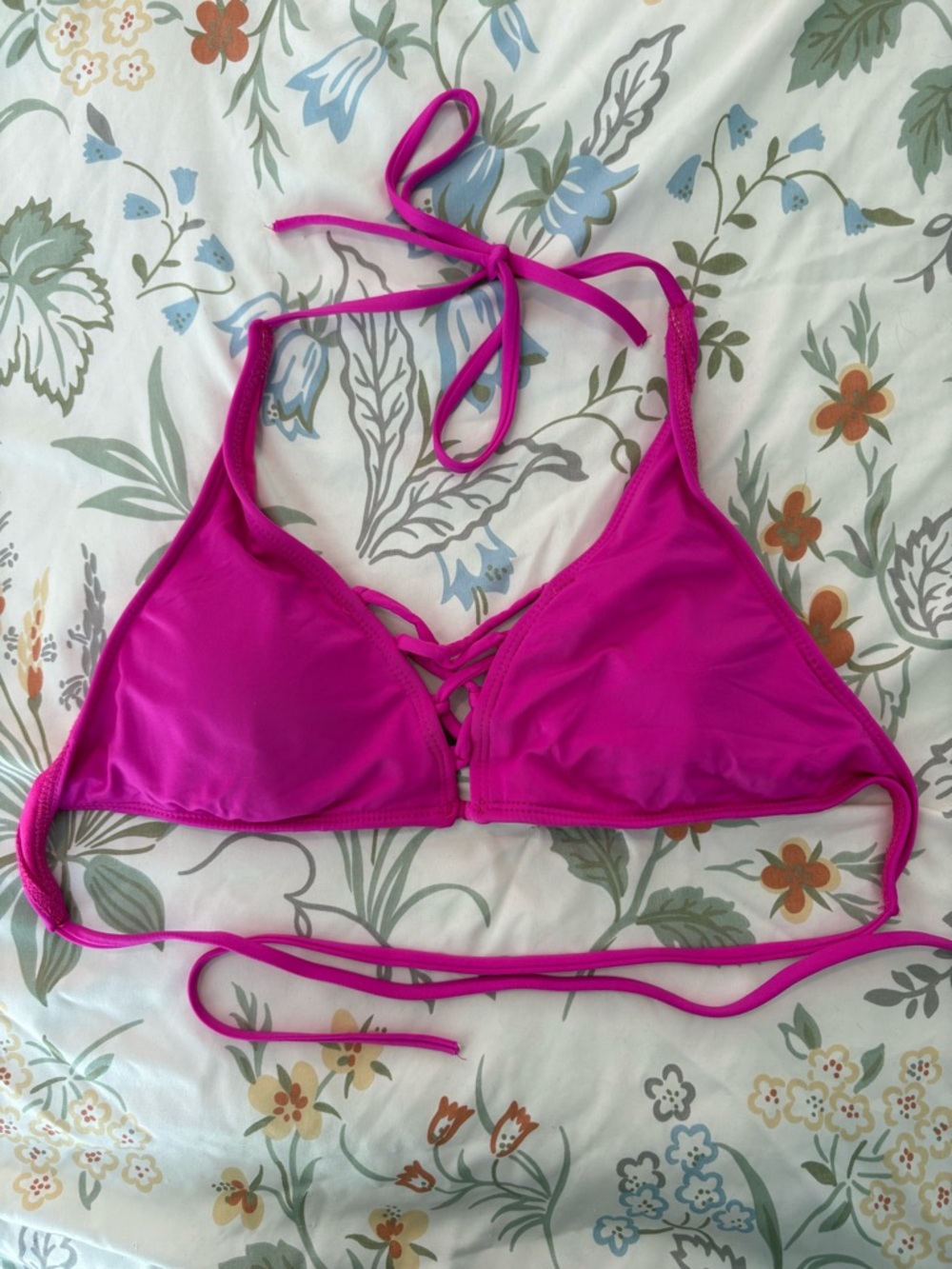 Mossimo Supply Co. Hot Pink Triangle Bikini Top
